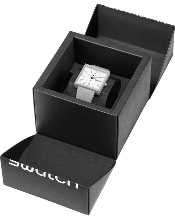 SWATCH Bioceramic What If Grey Biosourced Strap