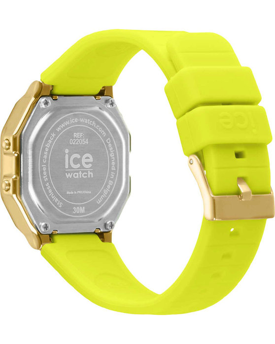 ICE WATCH Digit Retro Chronograph Light Green Silicone Strap (S)