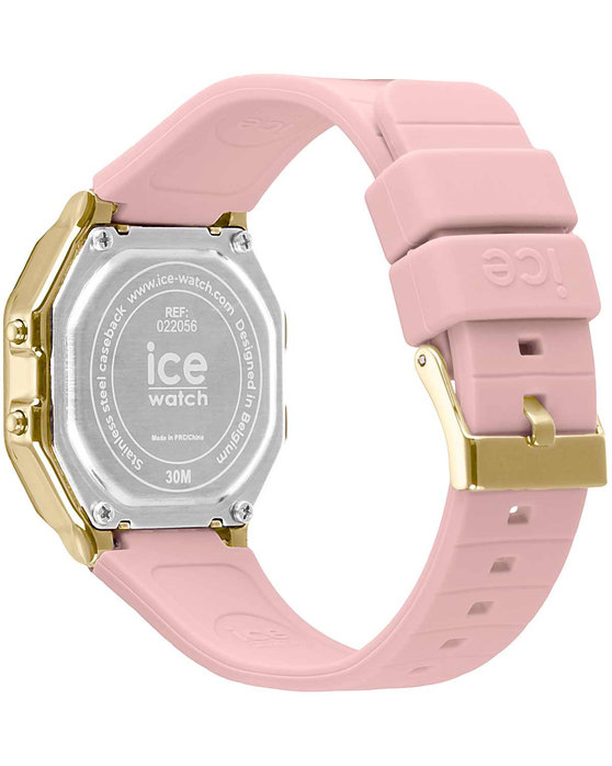 ICE WATCH Digit Retro Chronograph Pink Silicone Strap (S)