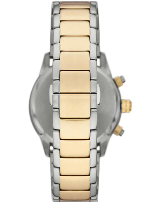 Emporio ARMANI Mario Chronograph Two Tone Stainless Steel Bracelet