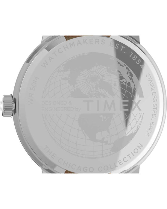 TIMEX Trend Chicago Brown Leather Strap