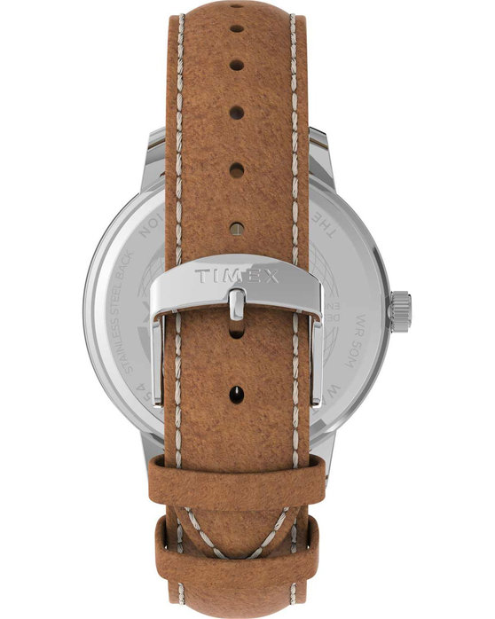 TIMEX Trend Chicago Brown Leather Strap