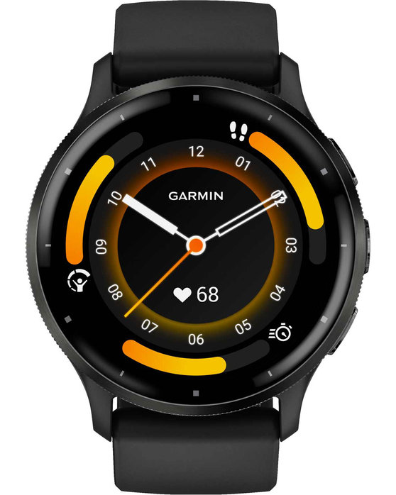 GARMIN Venu 3 Slate Bezel with Black Silicone Band