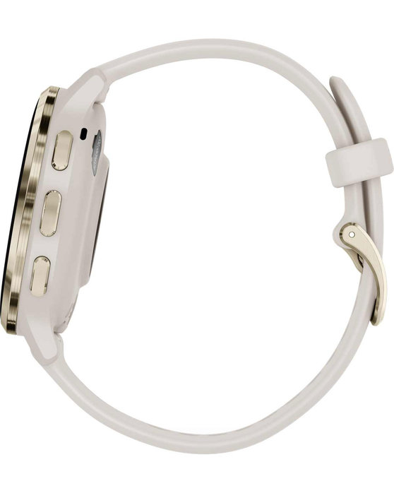 GARMIN Venu 3S Soft Gold Bezel with Ivory Silicone Band