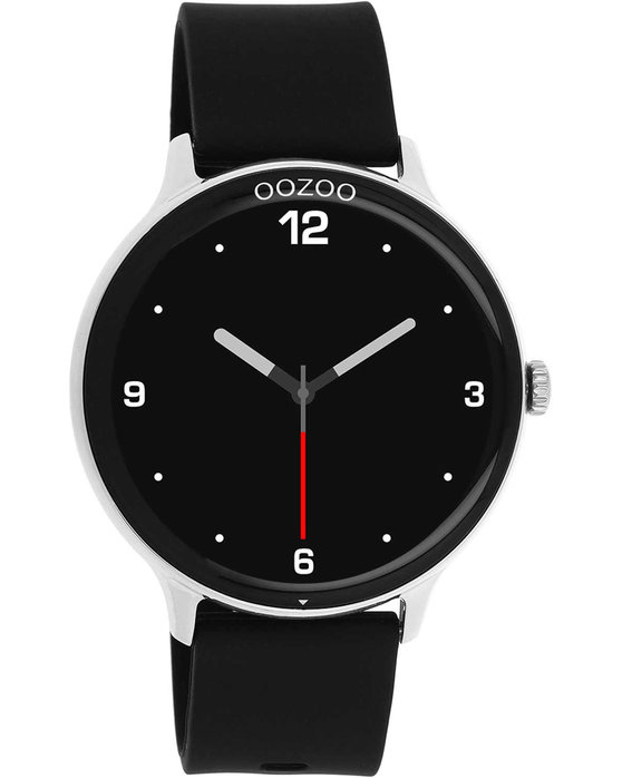 OOZOO Smartwatch Black Silicone Strap