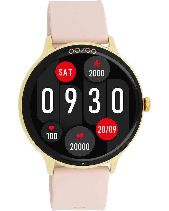 OOZOO Smartwatch Pink Silicone Strap