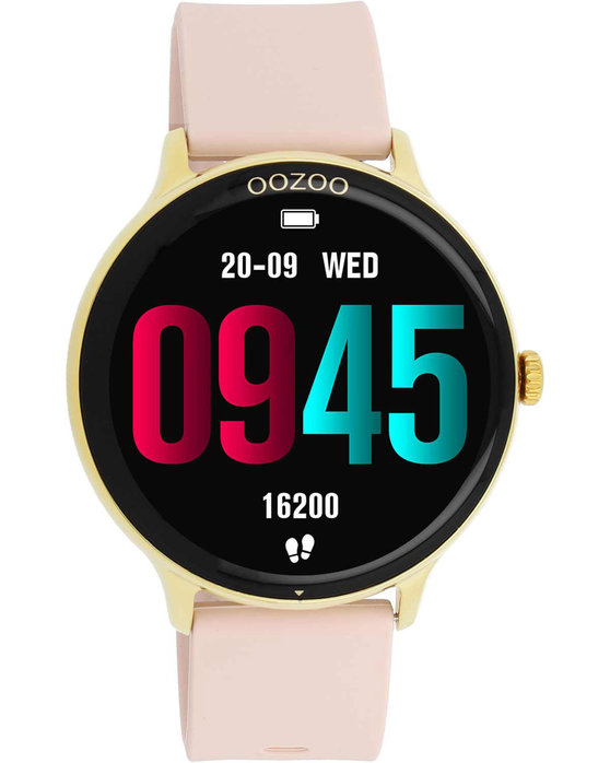 OOZOO Smartwatch Pink Silicone Strap