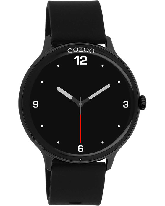 OOZOO Smartwatch Black Silicone Strap