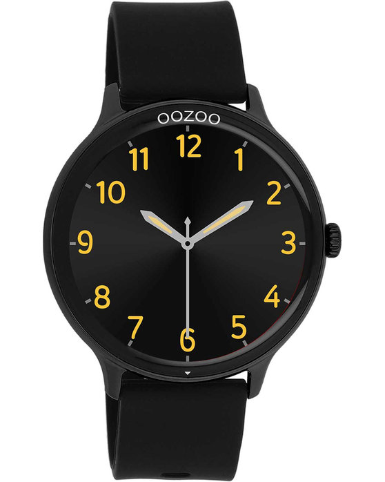 OOZOO Smartwatch Black Silicone Strap