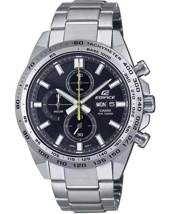 Casio edifice chronograph 2025 silver stainless steel bracelet