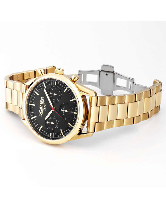 ROAMER Sportivo IV Gold Stainless Steel Bracelet Gift Set