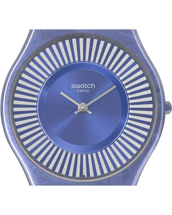 SWATCH Metro Deco Blue Silicone Strap