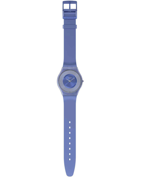 SWATCH Metro Deco Blue Silicone Strap