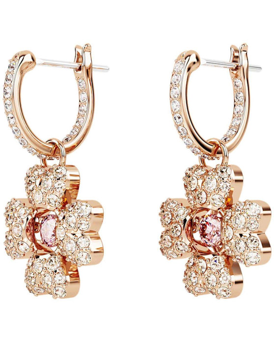 SWAROVSKI White Idyllia drop earrings Clover