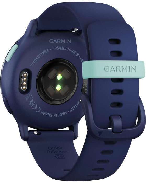 GARMIN Vivoactive 5 Metallic Navy Bezel with Navy Silicone Band