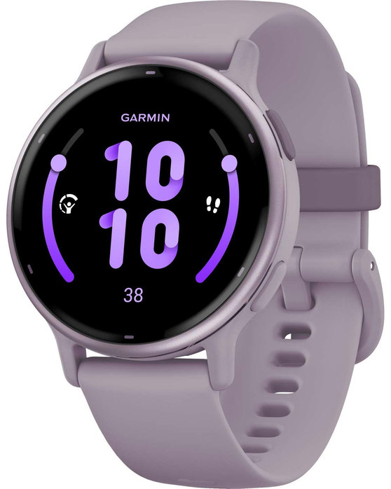 GARMIN Vivoactive 5 Metallic Orchid Bezel with Orchid Silicone Band