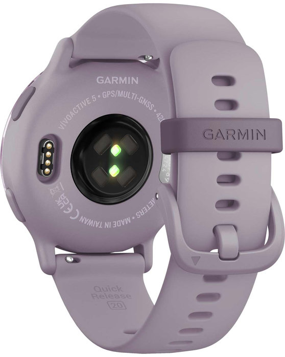 GARMIN Vivoactive 5 Metallic Orchid Bezel with Orchid Silicone Band