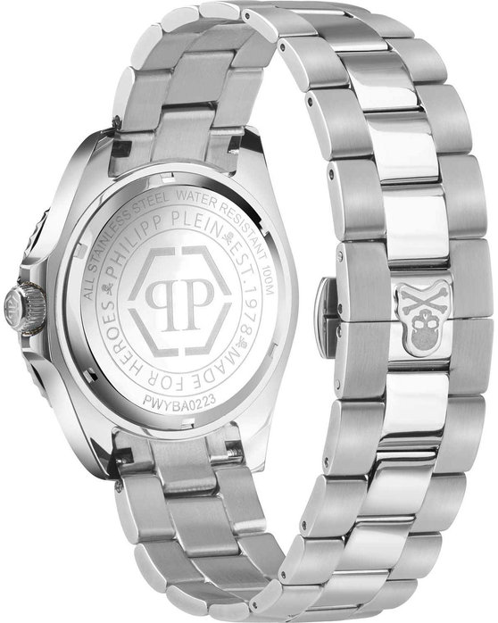 PHILIPP PLEIN GMT-I Challenger Silver Stainless Steel Bracelet