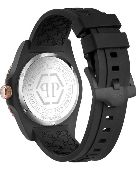 PHILIPP PLEIN GMT-I Challenger Black Rubber Strap