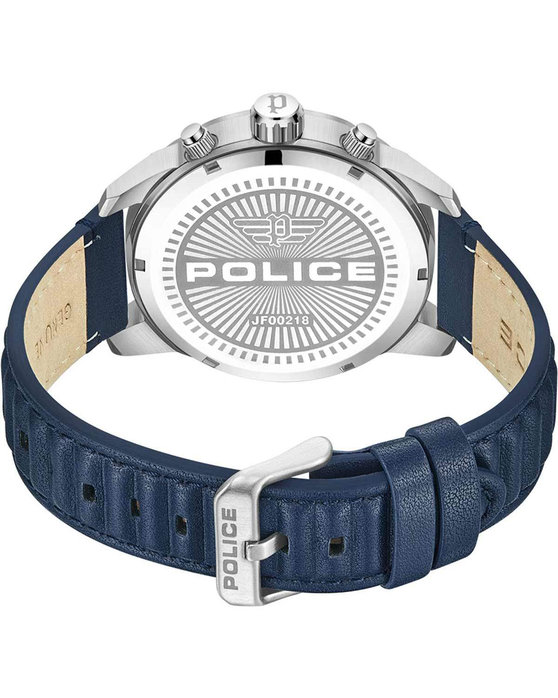 POLICE Neist Blue Leather Strap