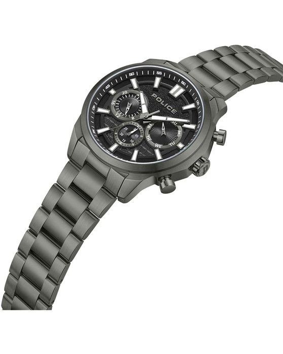 POLICE Rangy Grey Stainless Steel Bracelet