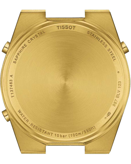 TISSOT T-Classic PRX Digital Dual Time Chronograph Gold Stainless Steel Bracelet