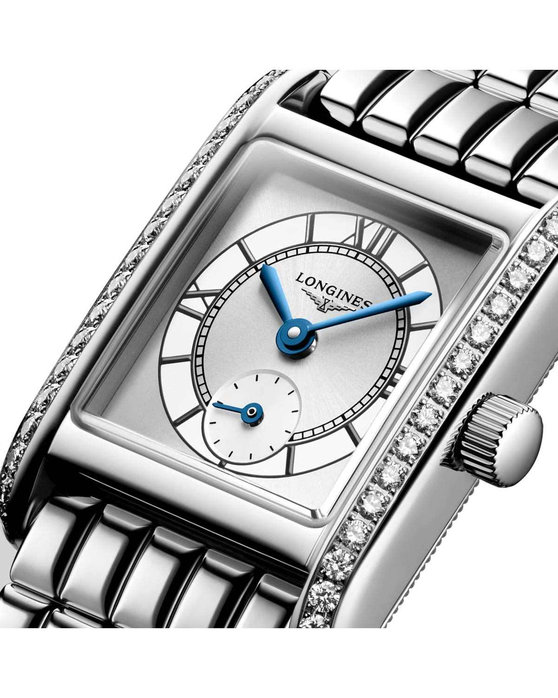 LONGINES Mini DolceVita Diamonds Silver Stainless Steel Bracelet