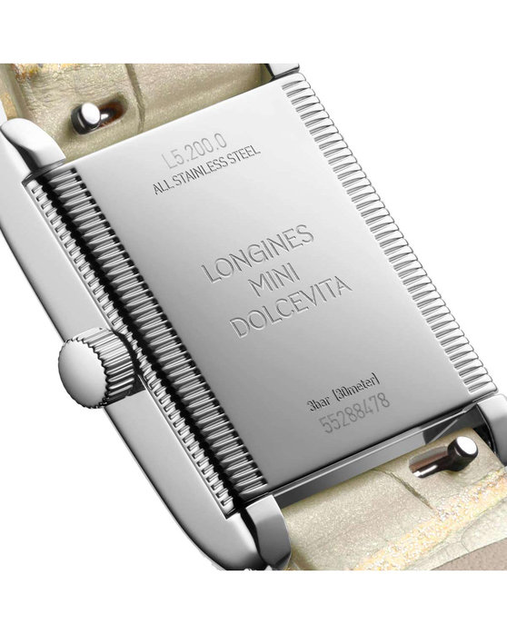 LONGINES Mini DolceVita Diamonds Beige Leather Strap