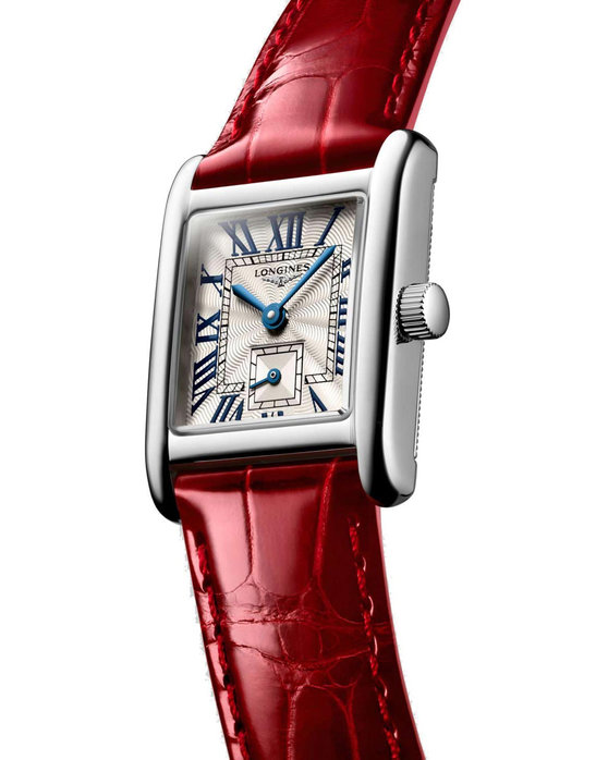 LONGINES Mini DolceVita Red Leather Strap