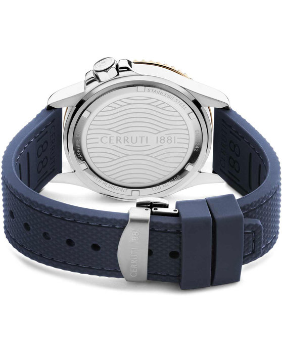 CERRUTI Pesaro Blue Silicone Strap