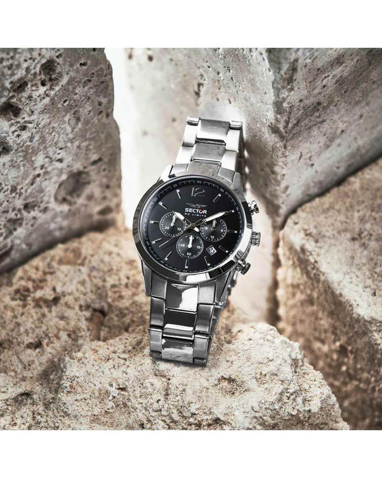 SECTOR 660 Chronograph Silver Stainless Steel Bracelet