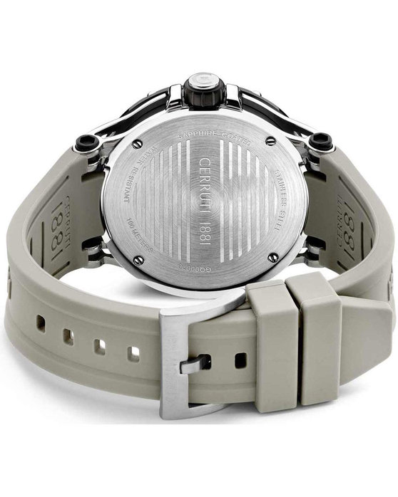 CERRUTI Velletri Grey Silicone Strap