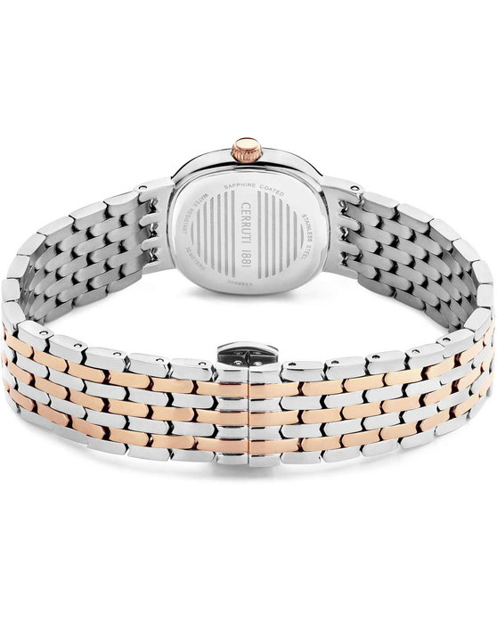 CERRUTI Gresta Crystals Two Tone Stainless Steel Bracelet