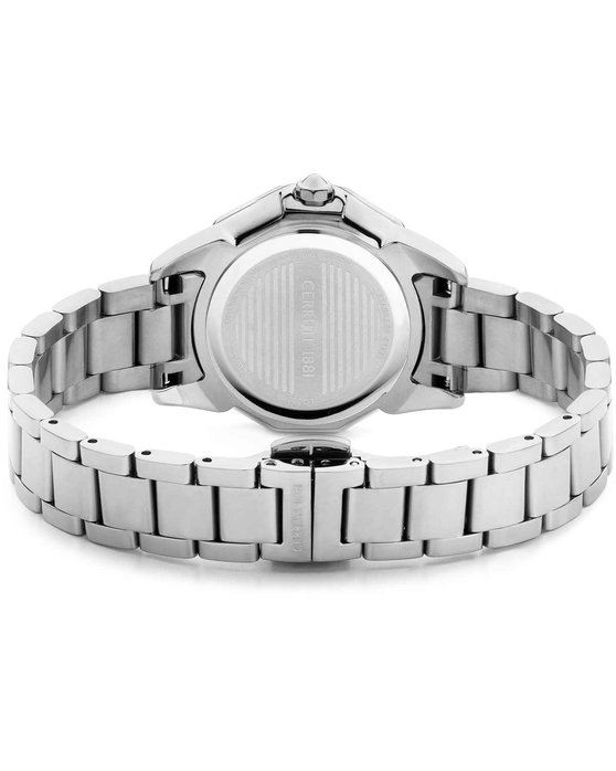 CERRUTI Jesina Crystals Silver Stainless Steel Bracelet