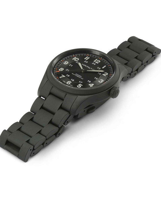 HAMILTON Khaki Field Automatic Black Titanium Bracelet