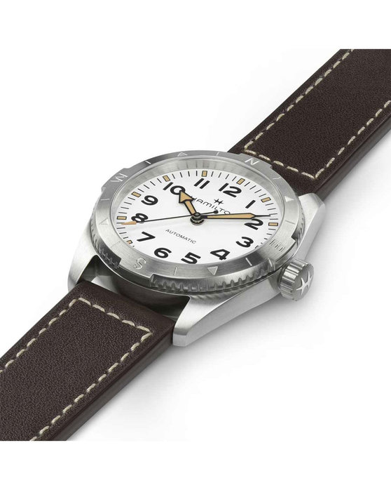 HAMILTON Khaki Field Expedition Automatic Brown Leather Strap