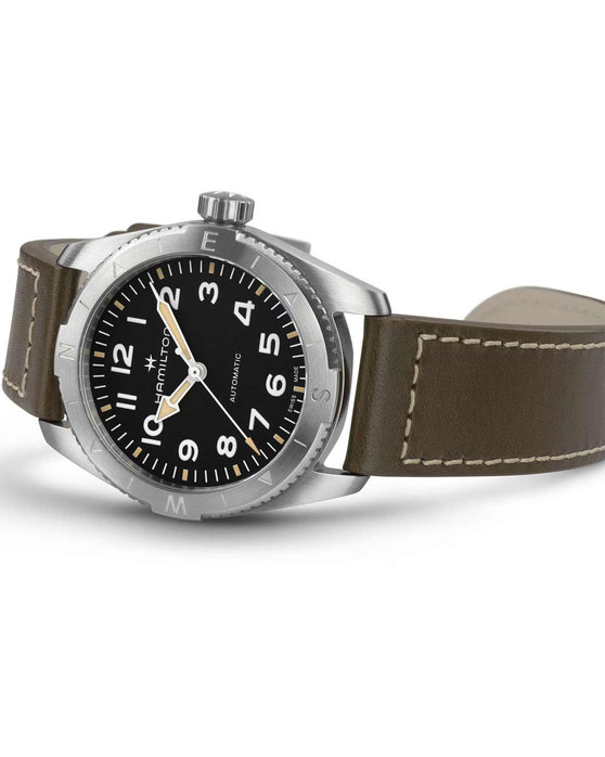 HAMILTON Khaki Field Expedition Automatic Brown Leather Strap