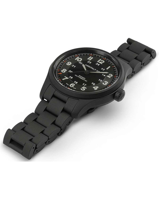 HAMILTON Khaki Field Automatic Black Titanium Bracelet