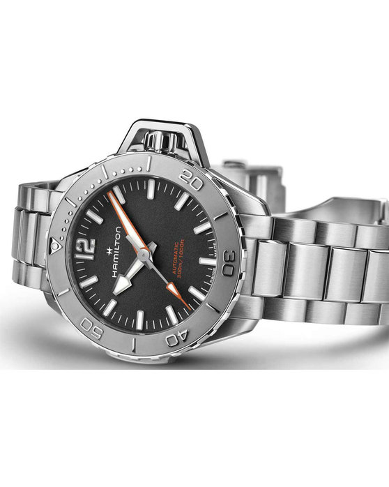 HAMILTON Khaki Navy Frogman Automatic Silver Stainless Steel Bracelet