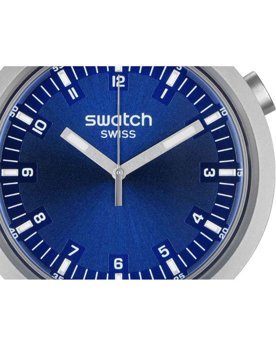 SWATCH Big Bold Irony Indigo Hour Silver Stainless Steel Bracelet