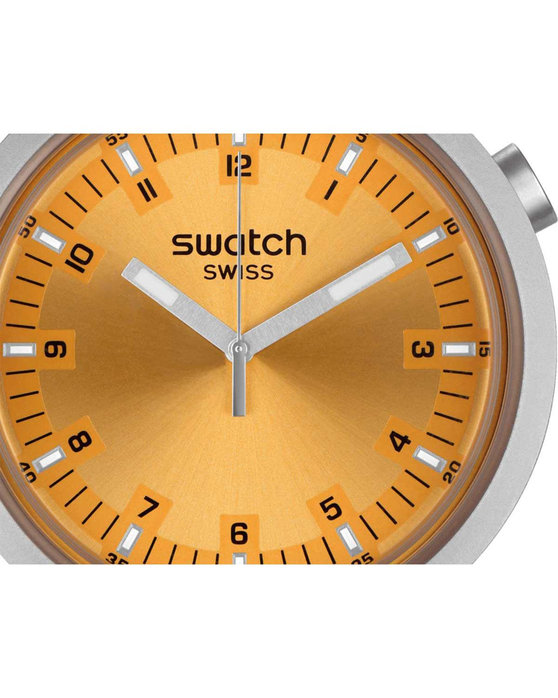 SWATCH Big Bold Irony Amber Sheen Silver Stainless Steel Bracelet