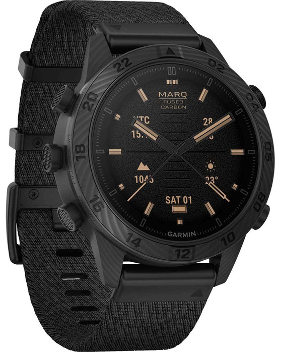 GARMIN MARQ Commander (Gen 2) Carbon Edition Black Synthetic Strap