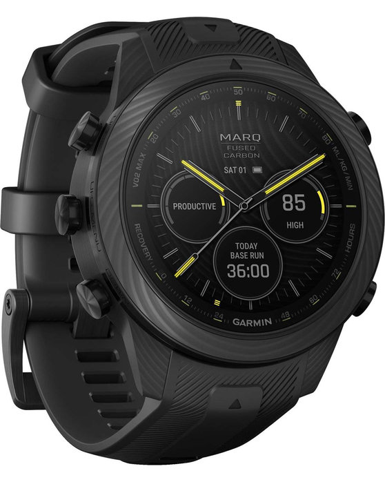 GARMIN MARQ Athlete (Gen 2) Carbon Edition Black Silicone Strap