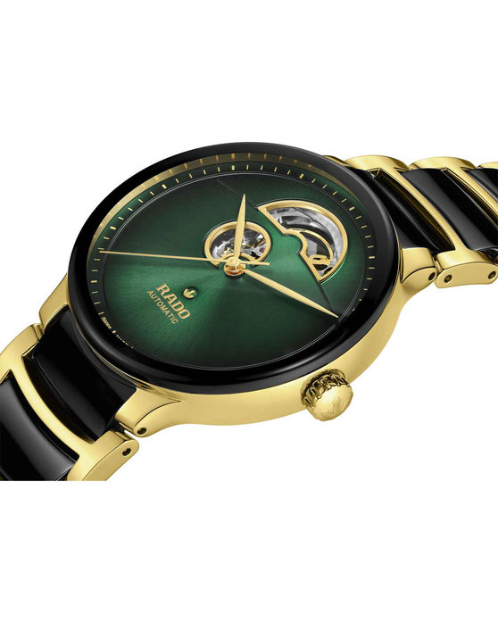 RADO Centrix Automatic Two Tone Combined Materials Bracelet (R30008302)