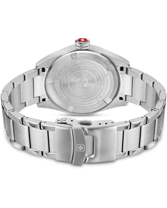 SWISS MILITARY HANOWA Greyhound Silver Stainless Steel Bracelet