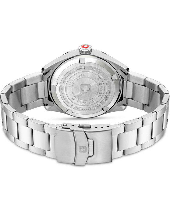 SWISS MILITARY HANOWA Roadrunner Maxed Silver Stainless Steel Bracelet