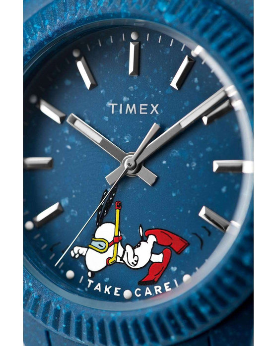 TIMEX Peanuts x Waterbury Legacy Blue Plastic Bracelet