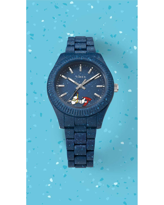 TIMEX Peanuts x Waterbury Legacy Blue Plastic Bracelet