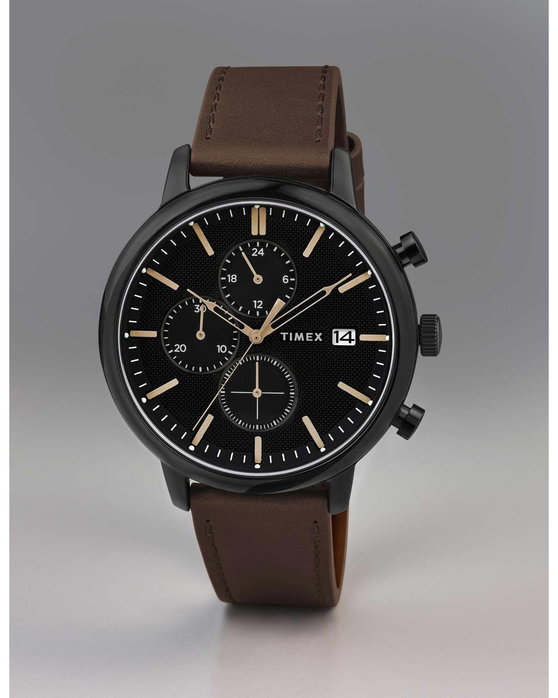 TIMEX Trend Chicago Brown Leather Strap