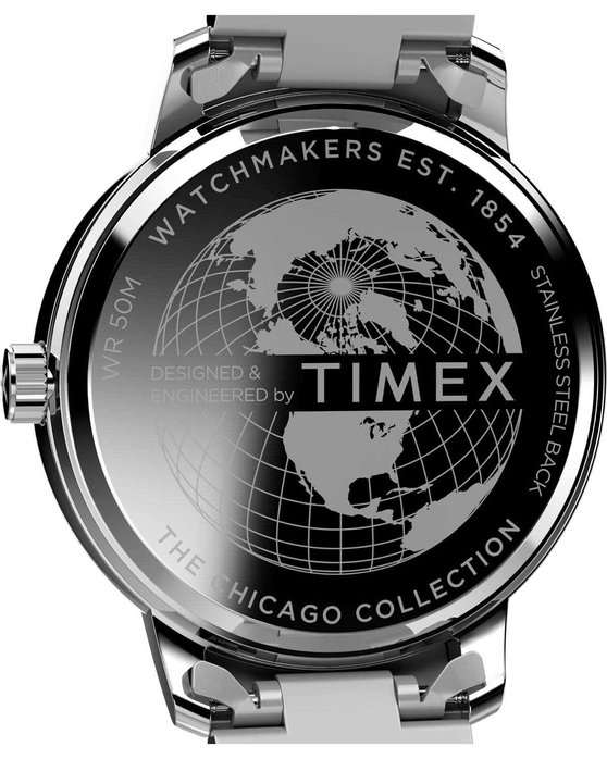 TIMEX Trend Chicago Silver Stainless Steel Bracelet